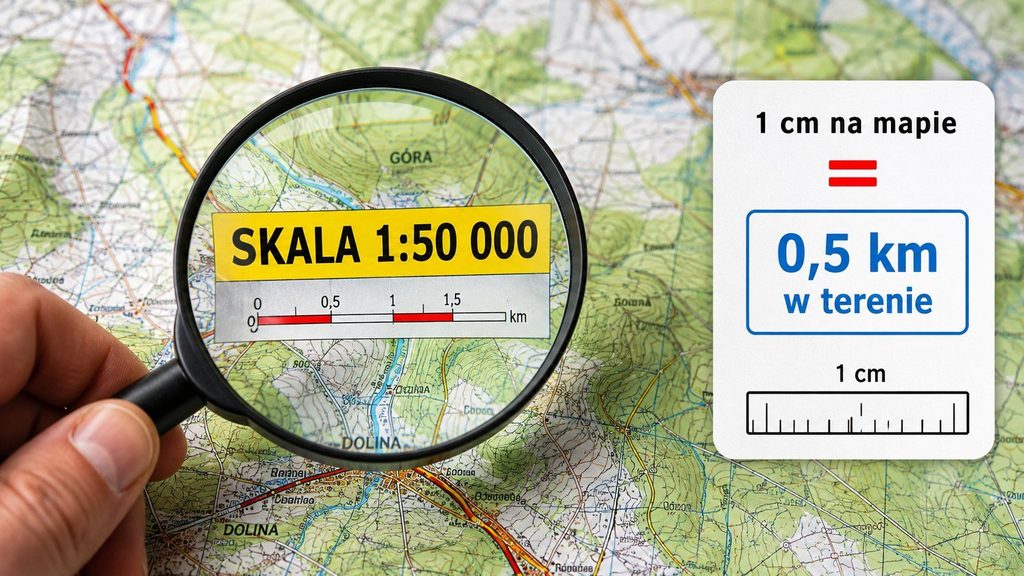 Skala 1:50 000 — ile to kilometrów w rzeczywistości? Najprostszy sposób bez zgadywania