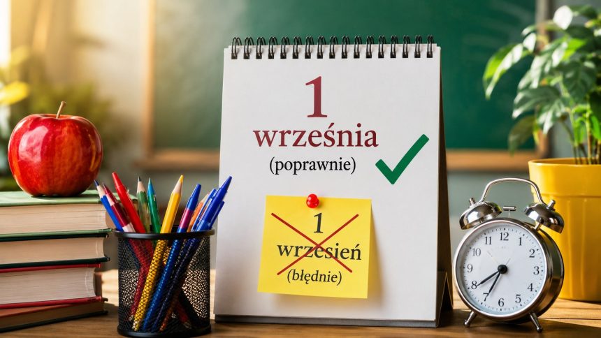 „1 września” czy „1 wrzesień”? Sprawdź poprawny zapis daty, zasadę odmiany nazw miesięcy oraz dlaczego przed początkiem roku szkolnego ten częsty błąd ponownie pojawia się w ogłoszeniach.