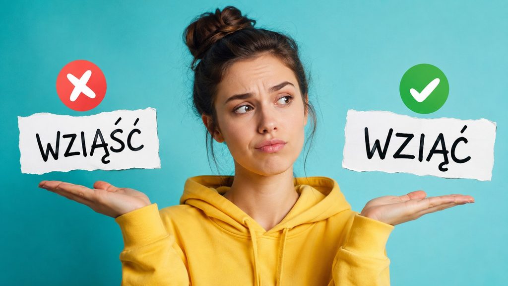 „Wziąć” czy „wziąść”? Dlaczego druga forma brzmi naturalnie, choć jest błędna