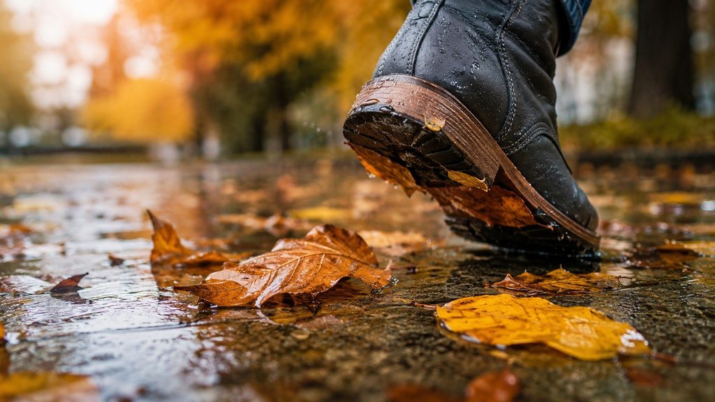 Dlaczego mokre liście są tak śliskie? Jesienią tarcie działa inaczej, niż podpowiada intuicja