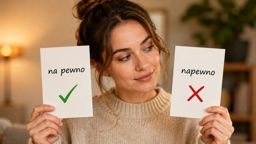 „Na pewno” czy „napewno”? Sprawdź poprawną pisownię, aktualną zasadę RJP, przykłady zdań, różnicę wobec „naprawdę” i prosty sposób, dzięki któremu nie popełnisz już tego błędu w codziennych tekstach.