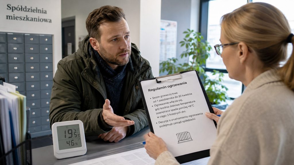 Kiedy zaczyna się sezon grzewczy 2026 w Polsce? Czy istnieje temperatura, przy której spółdzielnia musi włączyć ogrzewanie