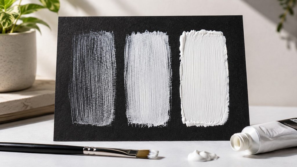 Dlaczego biała farba słabo kryje czarny papier? Pigment działa inaczej, niż podpowiada intuicja