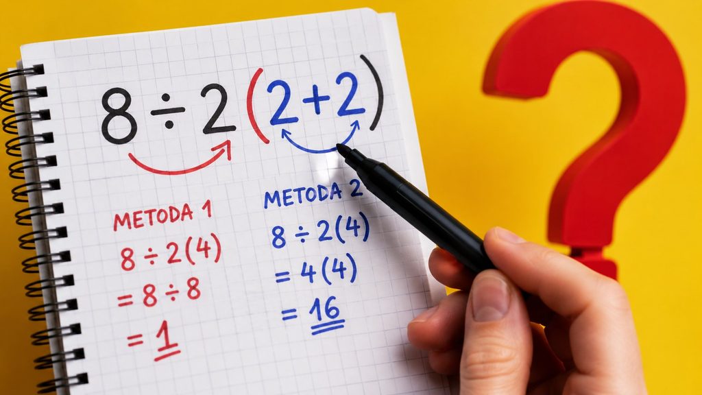 8 ÷ 2(2 + 2) — ile naprawdę wynosi? Matematyczna zagadka, która dzieli internet