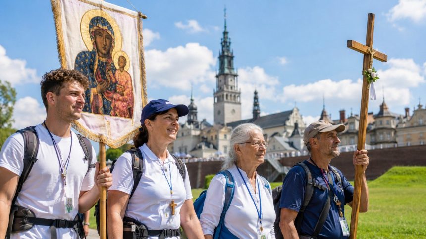 Jak powstała tradycja pieszych pielgrzymek na Jasną Górę? Poznaj początki szlaków z Gliwic, Kalisza, Łowicza i Warszawy oraz ich znaczenie w historii Polski.