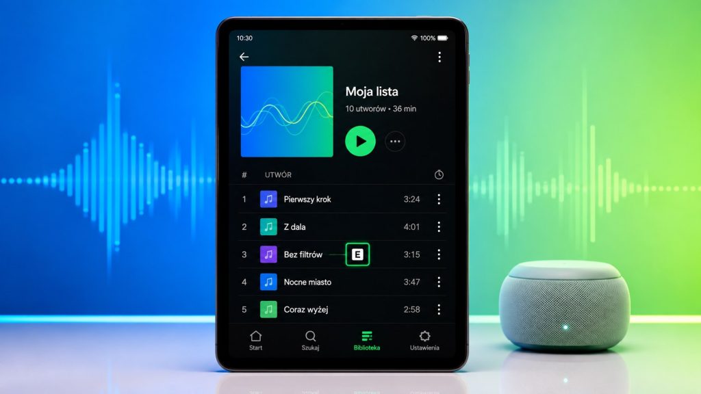 Co oznacza litera „E” przy piosence na Spotify? Wyjaśniamy oznaczenie Explicit