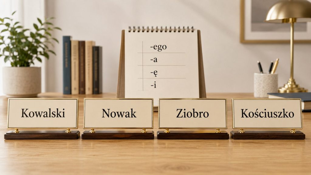Czy polskie nazwiska trzeba odmieniać? Kowalski, Nowak, Ziobro, Kościuszko — jasne zasady