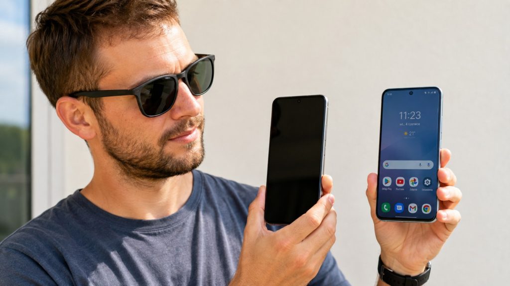 Dlaczego ekran telefonu robi się czarny w okularach polaryzacyjnych? Obróć telefon i sprawdź
