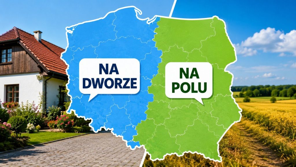 „Na dworze” czy „na polu”? Mapa pokazuje, gdzie w Polsce mówi się inaczej