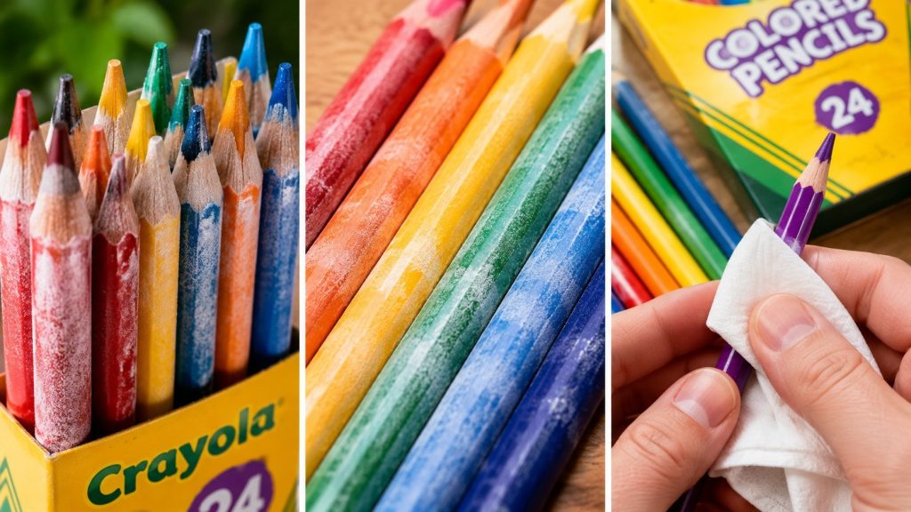 Na kredkach pojawił się biały nalot? To nie pleśń — czym jest wax bloom i jak go usunąć