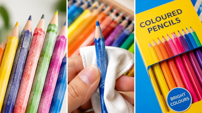 Biały nalot na kredkach nie zawsze oznacza pleśń. Sprawdź, czym jest wax bloom, dlaczego powstaje na ciemnych kolorach, jak bezpiecznie go usunąć i zapobiec jego ponownemu pojawieniu się.
