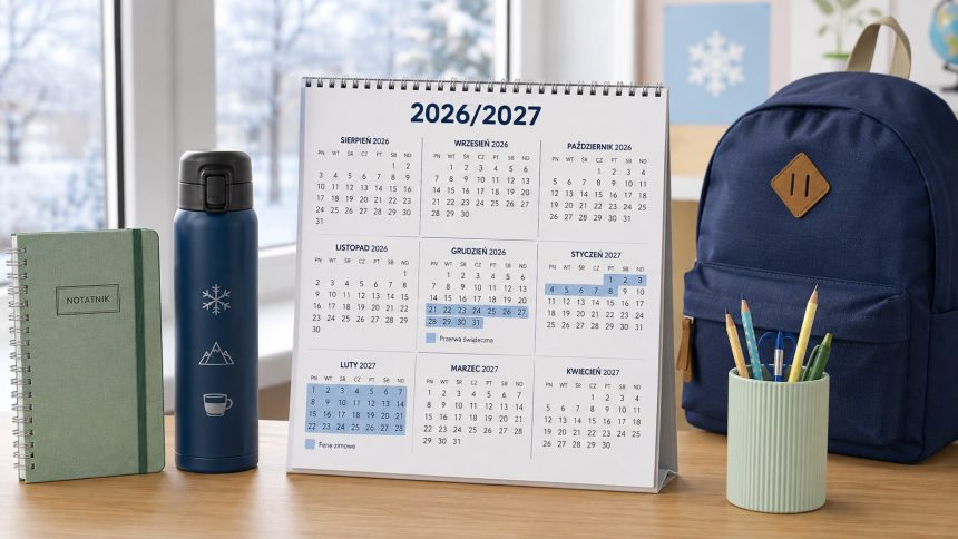 Rok szkolny 2026/2027 zacznie się 1 września. Sprawdź ferie zimowe 2027, przerwy świąteczne, dni wolne i datę zakończenia zajęć 25 czerwca. Zobacz pełny kalendarz dla województw.