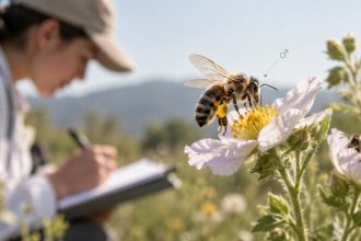 Pszczoły zapylające zaskoczyły naukowców: samce Macropis omeiensis omijają kwiaty olejowe i skutecznie zapylają nektarodajne Lysimachia. Badanie wyjaśnia podział ról, izolację pyłków i koegzystencję.