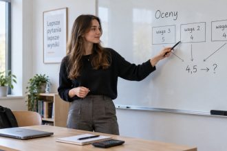Średnia 4,5 nie zawsze oznacza ocenę 5. Sprawdź, jak liczyć średnią ważoną ocen, jak działają wagi oraz dlaczego o końcowym stopniu decydują także zasady szkoły.
