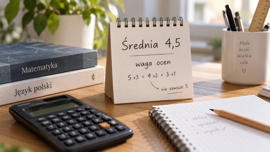 Średnia 4,5 nie zawsze oznacza ocenę 5: jak prawidłowo liczyć średnią z różną wagą ocen