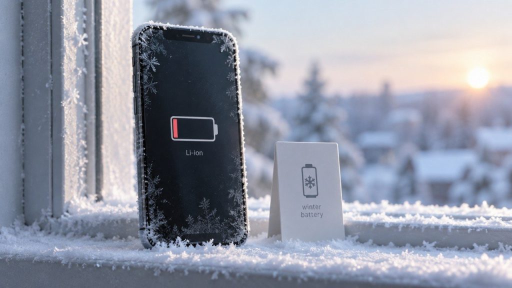Dlaczego telefon rozładowuje się szybciej zimą i co mróz robi z baterią litowo-jonową?