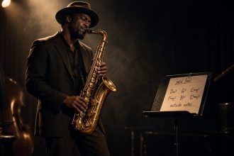 Dlaczego jazzman może grać „nie te” nuty, a melodia brzmi dobrze? Wyjaśniamy napięcie i rozwiązanie, chromatyzm, blue notes, akordy oraz zasady improwizacji jazzowej krok po kroku. Z analizą dźwięku.