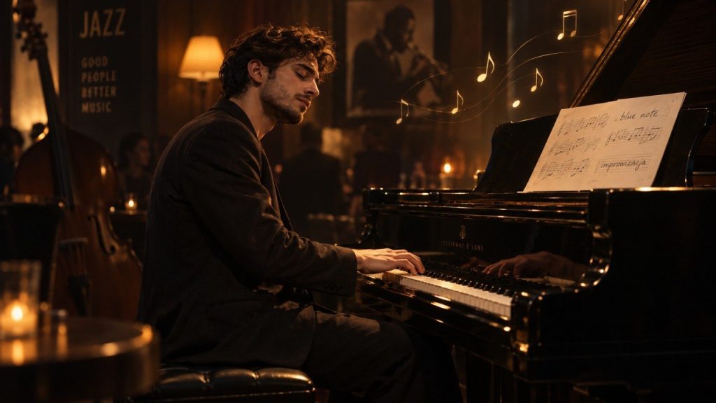 Dlaczego jazzowy muzyk może grać „nie te” nuty, ale melodia nadal brzmi dobrze