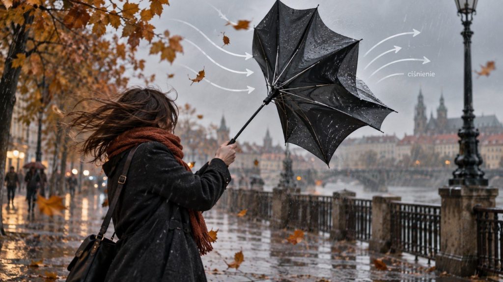 Dlaczego parasol wywija się na lewą stronę: fizyka ciśnienia wyjaśnia jesienny problem
