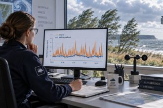 Średnia prędkość wiatru nie jest najwyższym odczytem anemometru. Wyjaśniamy, jak meteorolodzy liczą średnią, mierzą 3-sekundowe porywy i analizują tysiące pomiarów podczas silnego wiatru.