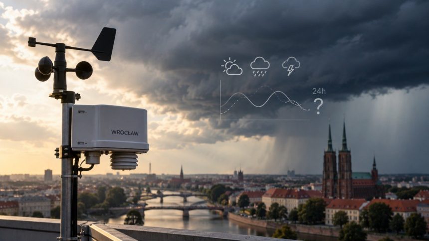Dlaczego ekstremalną pogodę w Polsce trudno przewidzieć nawet dobę wcześniej? Naukowcy z Wrocławia badają parę wodną, GNSS i AI, by trafniej prognozować burze, grad oraz ulewy i usprawnić ostrzeżenia.