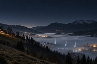 Inwersja temperatury sprawia, że nocą dno doliny może być chłodniejsze niż wyższy stok. Wyjaśniamy spływ zimnego powietrza, mgłę, przymrozki i warunki sprzyjające temu zjawisku lokalnie.