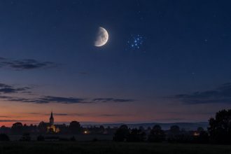 Księżyc przejdzie blisko Plejad 30 września 2026. Sprawdź, o której patrzeć w niebo nad Polską, gdzie szukać M45 i jakie planety oraz gwiazdy będą widoczne tej jesieni bez teleskopu i przez lornetkę.