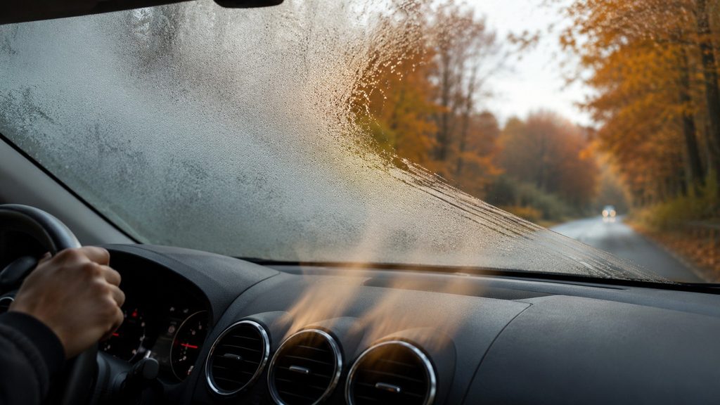 Dlaczego szyby samochodu parują od środka jesienią? Temperatura szkła jest kluczowa